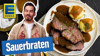 Fränkischer Sauerbraten  Schmorbraten vom Rind zubereiten [upl. by Vonny]