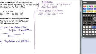 Matematik 5000 matematik 2c Kapitel 1 Uppgift 1361 c substitutionsmetoden [upl. by Euridice29]