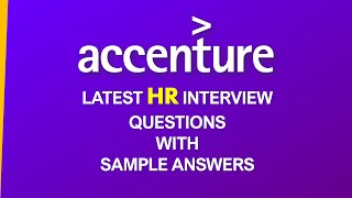 Latest Accenture HR Interview Questions and Sample Answers for Freshers 2024 [upl. by Etteb]