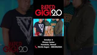 RATED GIGI 20  October 4 Filcom Center Honolulu Hawaii [upl. by Vance]