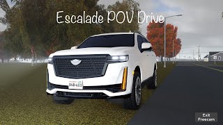 2023 Escalade Sport Platinum POV Drive  Greenville Roblox [upl. by Eelarol]