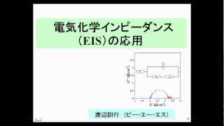 「電気化学インピーダンス分光法（EIS）の応用」  BASセミナー 2012 第1回 [upl. by Siravat]