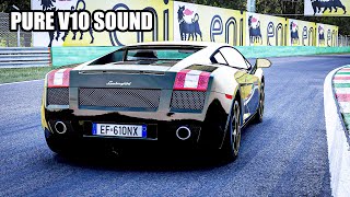 Lamborghini Gallardo Straight Pipes V3 Sound Mod Assetto Corsa [upl. by Elleniad]