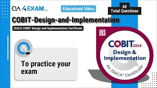 ISACA COBIT Design and Implementation Certificate [upl. by Natividad]