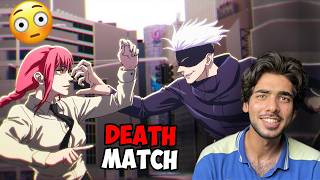 Gojo VS Makima Jujutsu Kaisen VS Chainsaw Man Anime Reaction Mashup [upl. by Earle137]