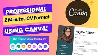 2 minutes CV  CV for beginners with Canva Malayalam [upl. by Enrahs409]