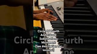 Circle Of Fourth And Tritone Substitutions tritone piano advancedchords [upl. by Joscelin481]