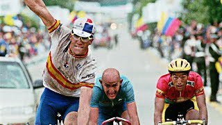 El mundial de CICLISMO mas ÉPICO fue en COLOMBIA  Induraín Y Olano Destruyeron el pelotón [upl. by Annoirb]