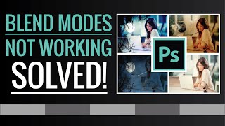 Blend Modes not working in Photoshop  SOLVED  2 different problem cases  Zeedign Tutorials [upl. by Kavanaugh]