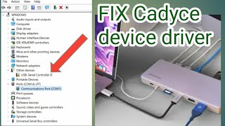 Cadyce device driver problem [upl. by Libnah880]