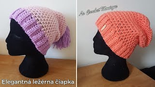 Elegantná ležérna čiapkaElegant slouchy hat english subtitles [upl. by Polito]