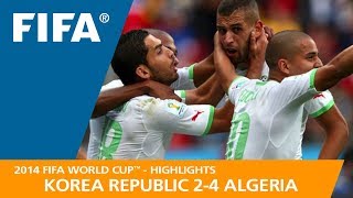 Korea Republic v Algeria  2014 FIFA World Cup  Match Highlights [upl. by Gautea]