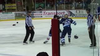 LNAH  Jérémie Malouin VS MarcOlivier CrevierMorin 20231103 [upl. by Nnylharas190]