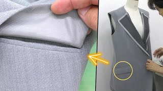 After watching this video you will become a Flap Pocket making master [upl. by Jocelin317]