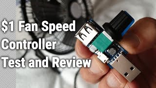 Cheap USB Fan Speed Controller Test amp Review  from AliExpress for less than 1 [upl. by Royall]