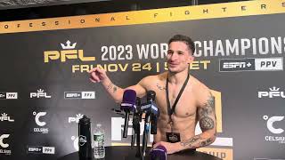 2023 PFL Championship  Biaggio AliWalsh PostFight Interview [upl. by Milissa950]