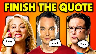 Can You Finish THE BIG BANG THEORY QUOTE  TV Show Trivia Quiz [upl. by Yllim]