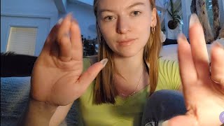 ASMR Positive Affirmations 💚  Hand sounds 💅  Breathing and Purring [upl. by Flossie]