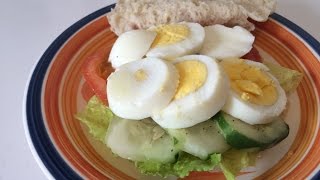 Sandwich crudités et œufs durs Egg Salad Sandwich recipe breakfast سندويتش بيض لافطار صحي [upl. by Sillyhp]