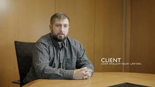 Maryland injury lawyer testimonial  Adam Smallow Injury Lawyers 30 sec [upl. by Susejedairam]