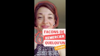 6 façons de remercier quelquun en anglais shorts [upl. by Shandie]