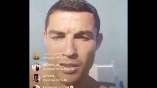 Cristiano Ronaldo Predicts Khabib Win quotInshallahquot [upl. by Whipple817]