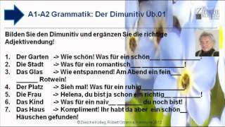 A1A2 Grammatik Dimunitiv u Deklination Üb01 [upl. by Nairoc411]