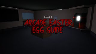 Arcade Easter Egg Guide  Roblox Specter 215 [upl. by Nazler531]