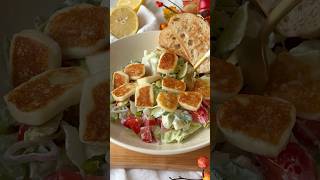 Салат с халуми и йогуртовой заправкой 🥗 salad with halloumi and yoghurt dressing [upl. by Ikilisav]