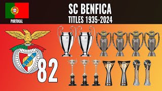 All SC Benfica Titles 🏆 1935  2024 [upl. by Cirad629]