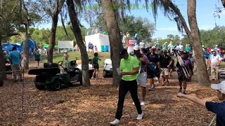 Jordan Spieth Gary Woodland Sam Burns between holes at Valspar Championship 2023 [upl. by Naols]