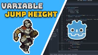 2D Platformer Variable Jump Height Godot 4 [upl. by Cower]