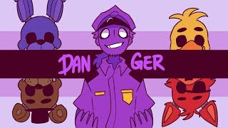 Danger Animation MEMEFNAFPurple guy [upl. by Cookie849]