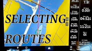 Garmin GPSMap 1243xsv Route Selection [upl. by Oiliduab]