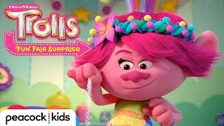 Poppys ULTIMATE Birthday Cake  Fun Fair Surprise  TROLLS [upl. by Malchus]