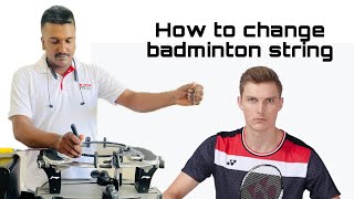 how to repairbadminton racket string with threadYonex Astrox 77 Pro30lbs [upl. by Irv570]