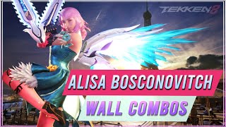 【Tekken 8 Alisa】Combo guide part 2 wall combos amp carry [upl. by Phyl319]