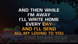 All My Loving  The Beatles Lyrics Karaoke  goodkaraokesongscom [upl. by Nosnek]