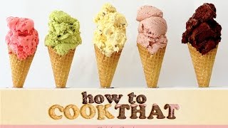 Ice Cream Recipes HOW TO COOK THAT Ann Reardon starburst chocolate [upl. by Snider341]