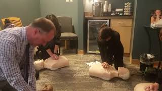 Local dental office masters CPR training [upl. by Phelps]