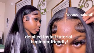 Detailed Straight 20 inch Wig Install Tutorial  Beginner Friendly af  BestLaceWigs [upl. by Barcellona]