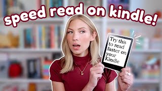 Read Faster On Kindle With This Quick Tip 💡 [upl. by Schnapp533]