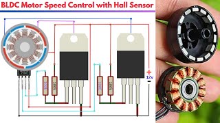 Brushless motor speed control with hall sensor  bldc controller [upl. by Dasie]