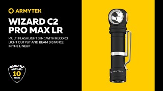 Armytek Wizard C2 Pro Max LR — longrange multi flashlight with wide light [upl. by Gilmore397]