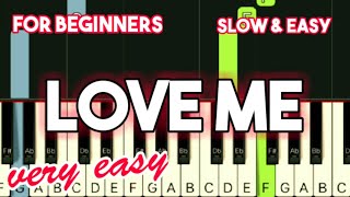 YIRUMA  LOVE ME  SLOW amp EASY PIANO TUTORIAL [upl. by Mcnair552]