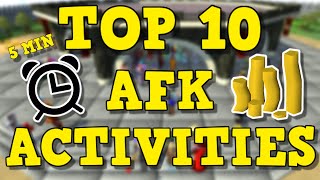 OSRS Top 10 AFK Activities  AFK Money Making Guide [upl. by Nilla]