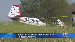 One person injured after plane crash in Fallston [upl. by Atteynek864]