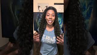 Mastermix Organique Water Curl Hair Review  Half up and Half down ponytail  Cruise Ready Hair [upl. by Yojenitsirk]