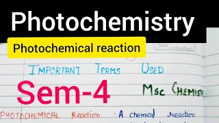 photochemistry classes  sem4  Msc chemistry [upl. by Ahsenev]