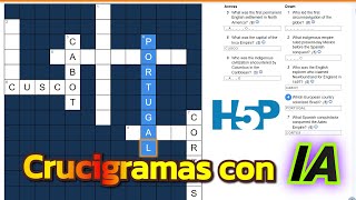 Transforma tu Clase con H5P Crea Crucigramas con IA en Pocos Pasos [upl. by Oira466]